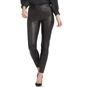 NWT SPANX Faux Leather Like Leggings Pants Black - Sz Medium
